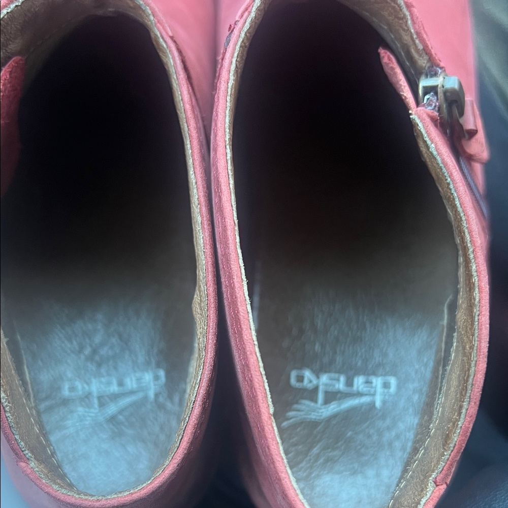 Dansko Red Ankle Booties - Picture 12 of 13